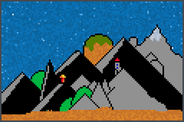 Mount remmins Pixel Art