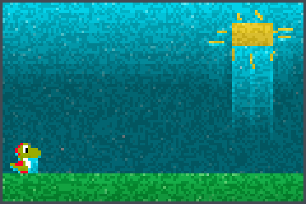 E Drain Yoshi Pixel Art