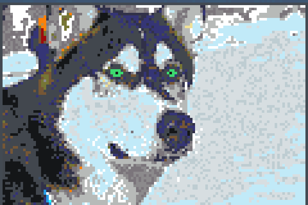 marlondack wolf Pixel Art